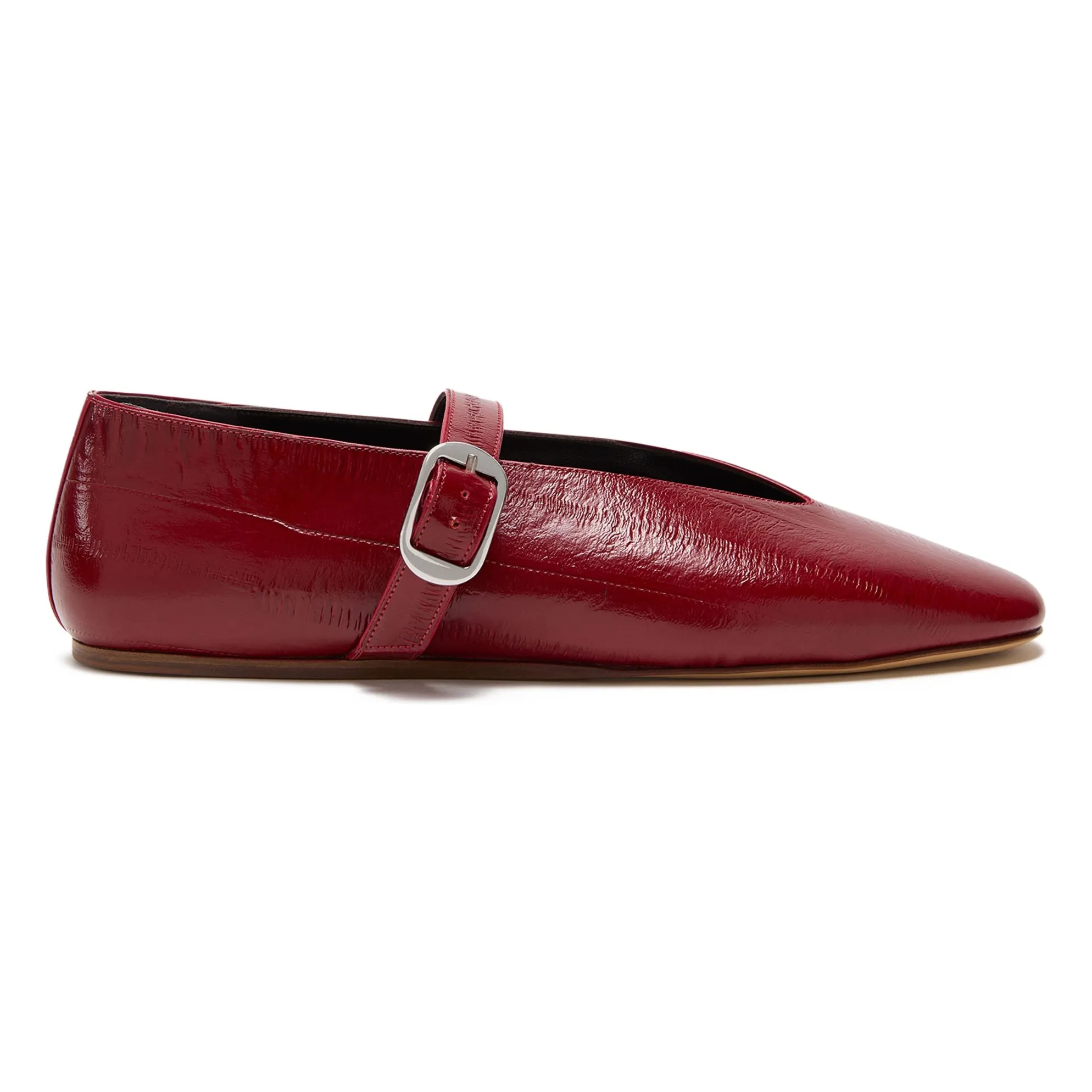 Ballerines Stella Cuir | Rouge foncé- Image produit n°0