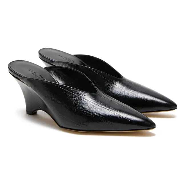 Mules Victoria Leather | Black