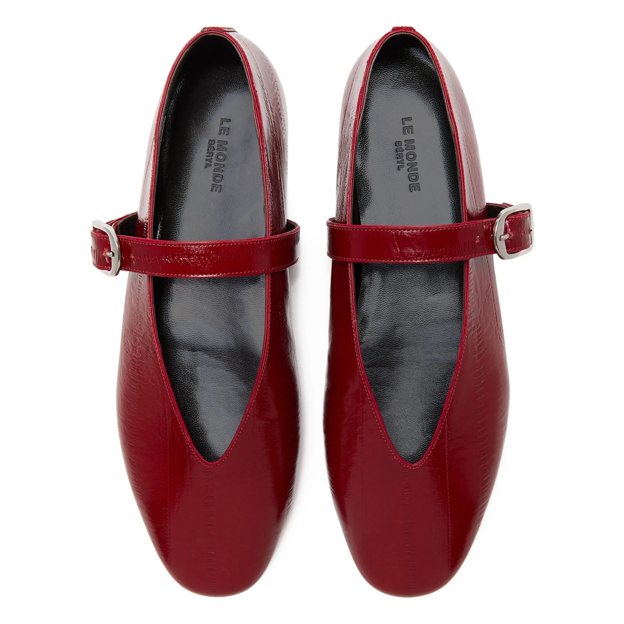 Ballerines Stella Cuir | Rouge foncé- Image produit n°2