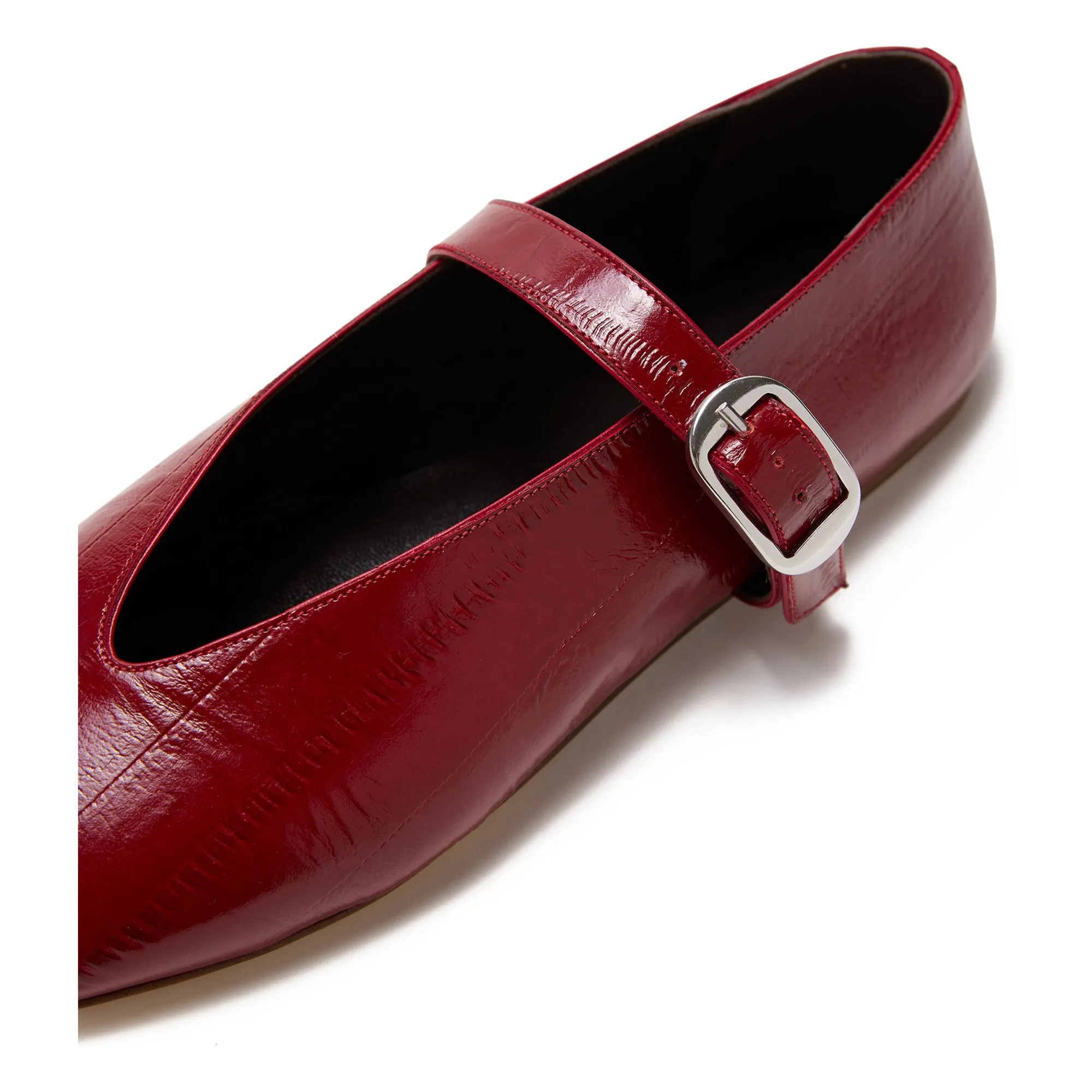 Ballerines Stella Cuir | Rouge foncé- Image produit n°3