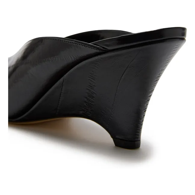 Mules Victoria Leather | Black