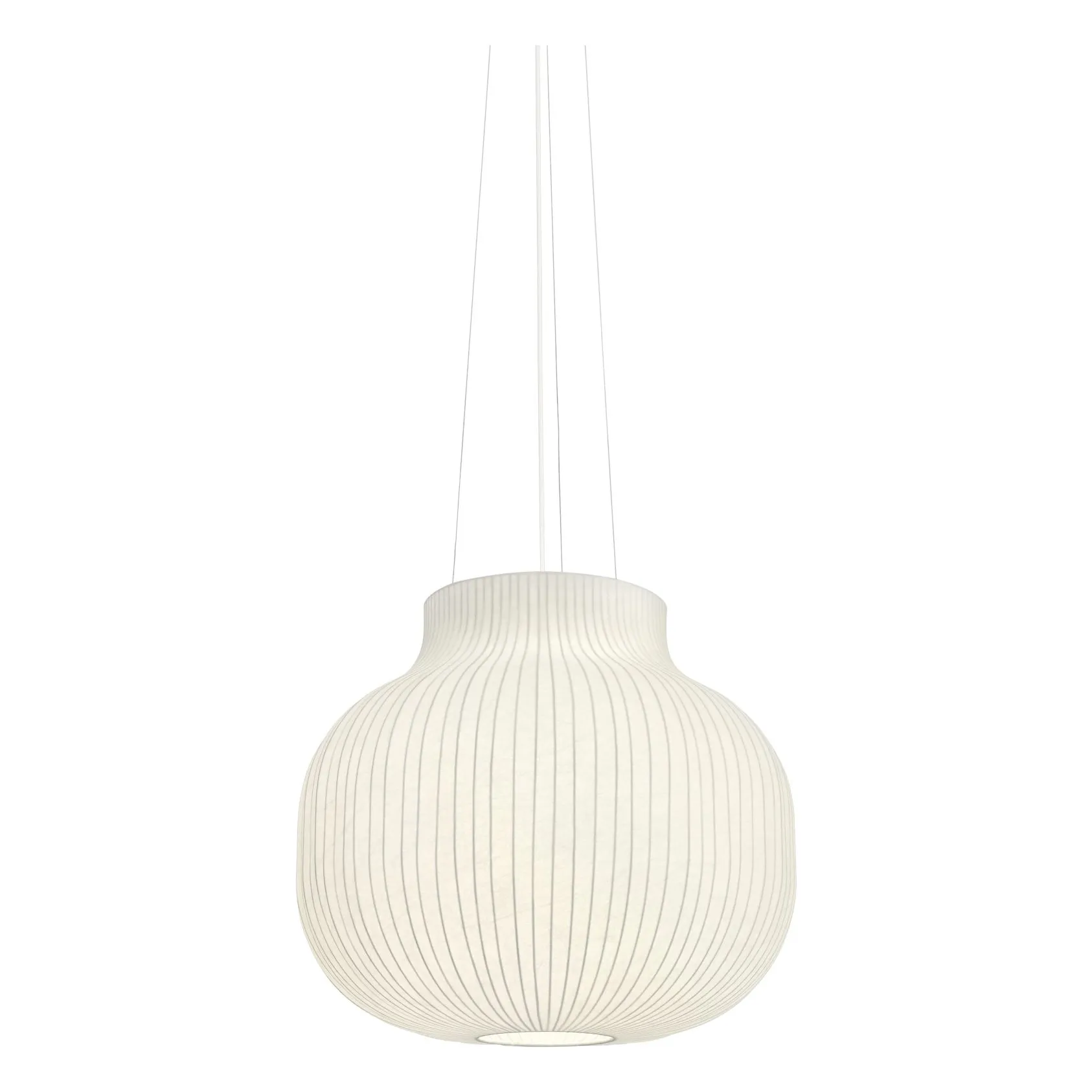 Muuto White Strand Closed Suspension Lamp, Benjamin Hubert