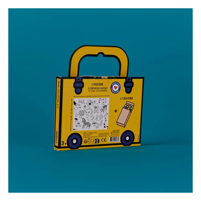Animals mini coloring set