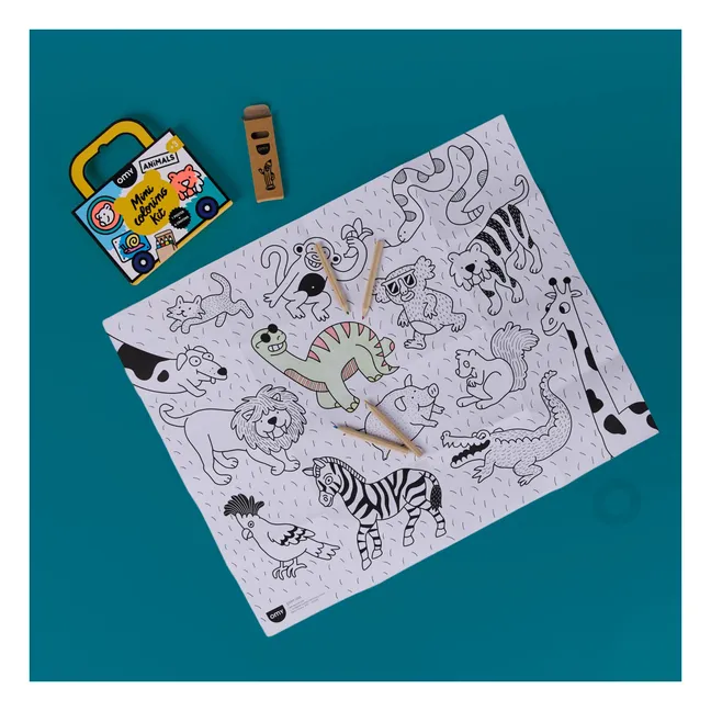 Animals mini coloring set