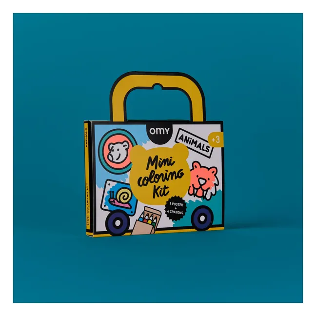 Animals mini coloring set