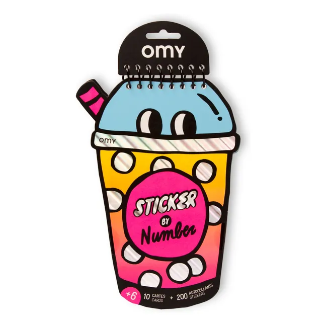 Bubble Tea libro de actividades con pegatinas