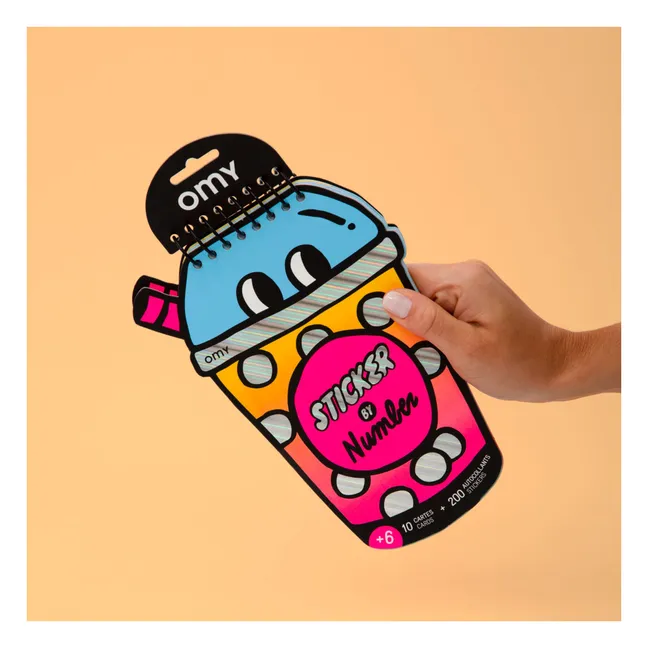 Bubble Tea libro de actividades con pegatinas