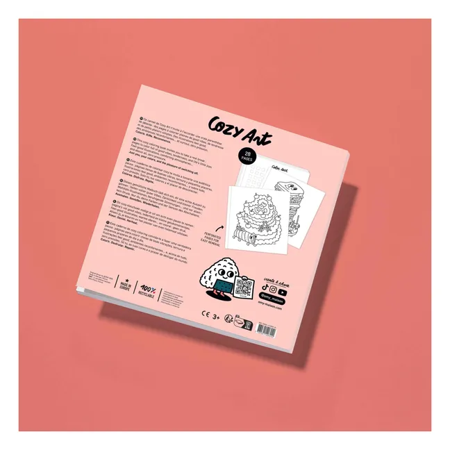 Comida Deliciosa libro para colorear | Rosa