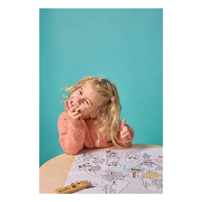 Atlas mini coloring kit