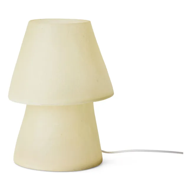 Fiberglass table lamp | Off-White