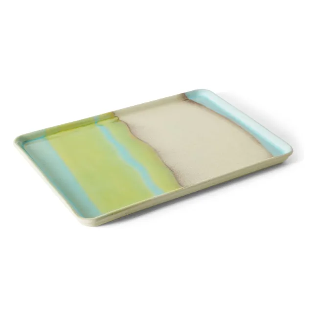 Plateau en céramique Glint | Vert