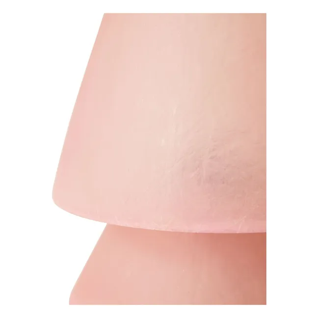 Lampe à poser basse en fibre de verre | Rose