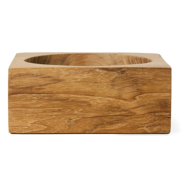 Vide-poche Pop cube en teck