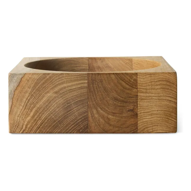 Vide-poche Pop cube en teck