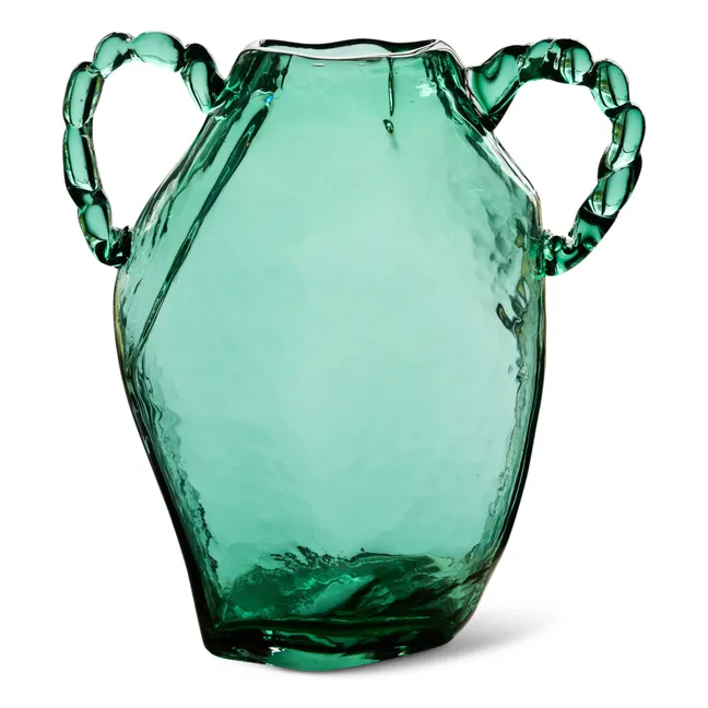 Glass amphora vase, Nienke Sikkema | Green