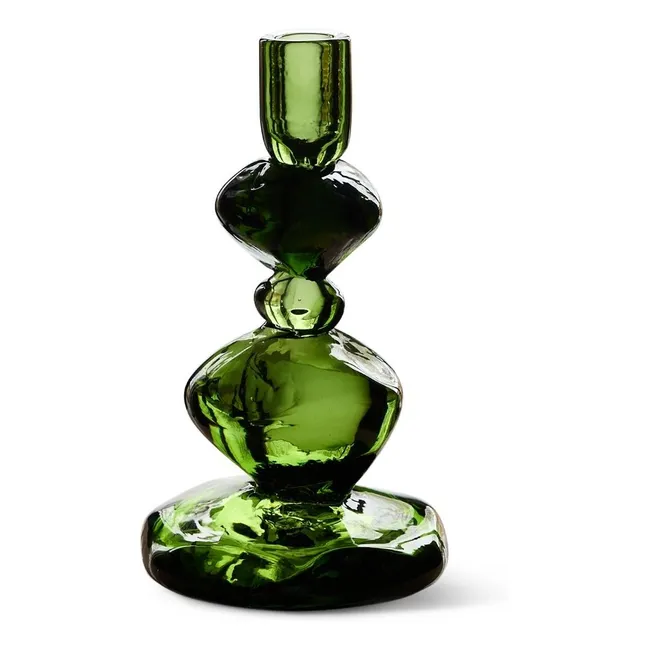 Bougeoir en verre, Nienke Sikkema | Vert