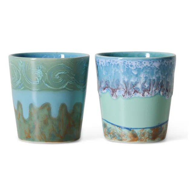 Tasses à café en céramique Van Gogh Self-portrait | Bleu