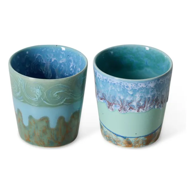 Tasses à café en céramique Van Gogh Self-portrait | Bleu