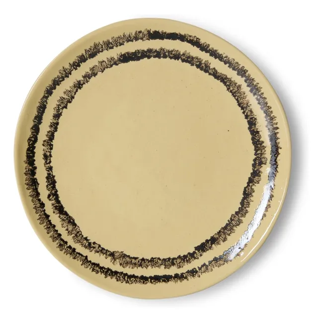 Vanilla ceramic dessert plates - Set of 2 | Vanilla