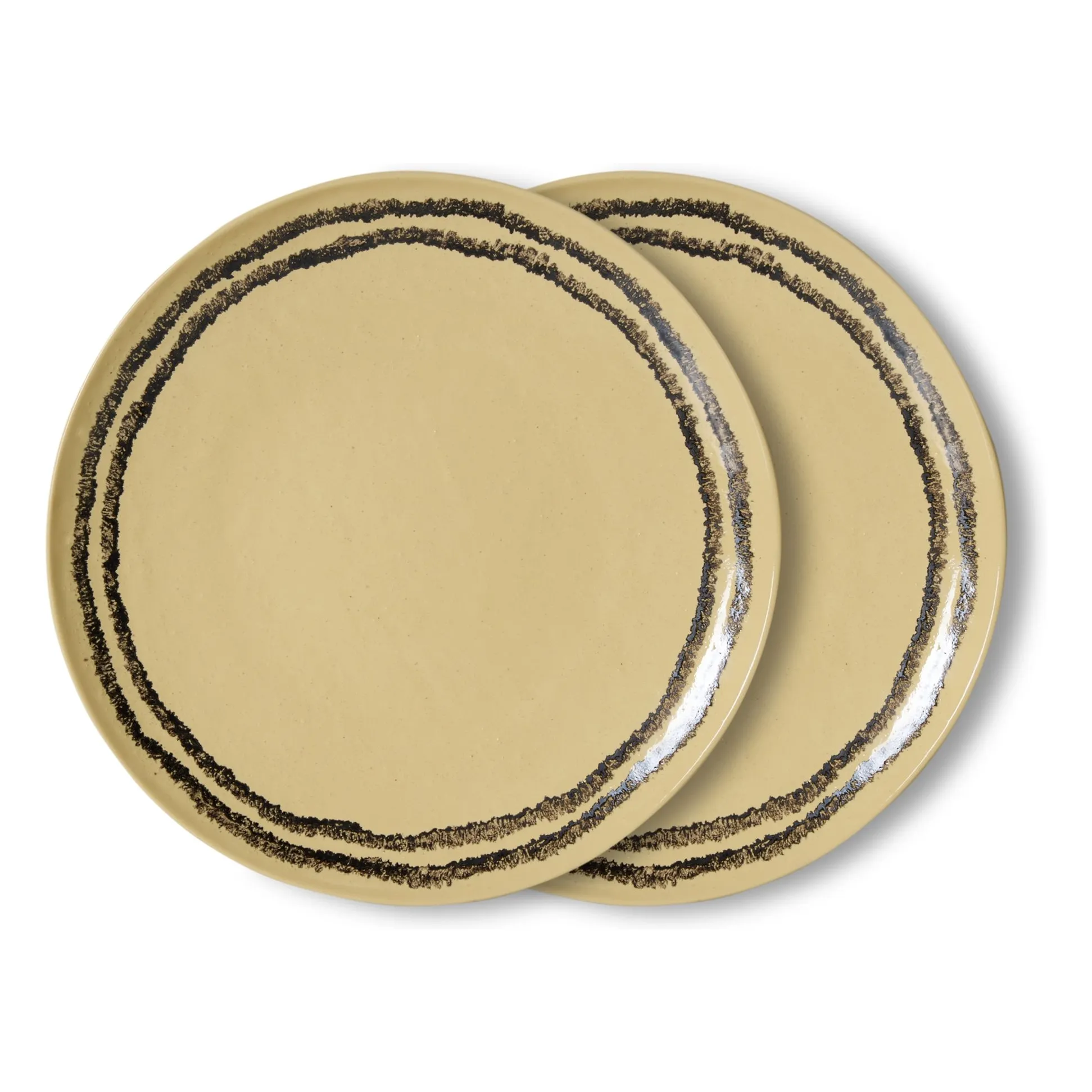 Vanilla ceramic dinner plates - Set of 2 | Vanilla- Product image n°0