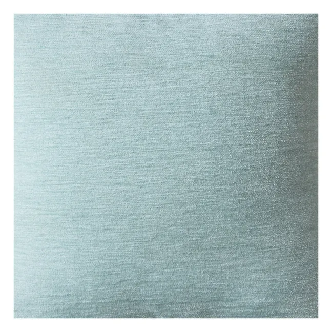 Coussin en velours Rosemint | Bleu Glacier