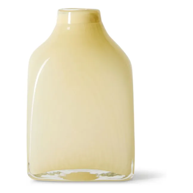 Vase en verre Atelier | Crème