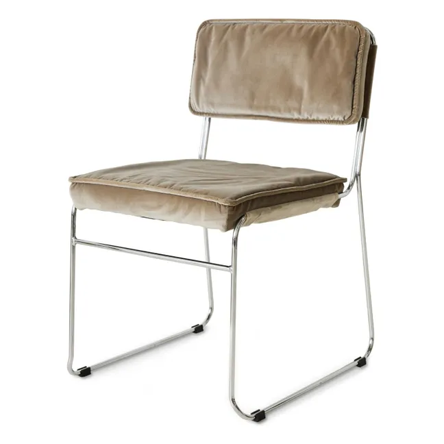 Chaises Endless en velours - Set de 2 | Taupe