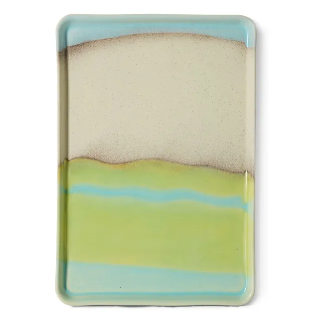 Plateau en céramique Glint | Vert