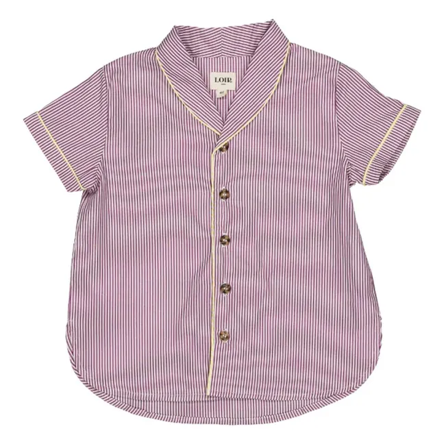 Chemise Paco Rayée | Violet