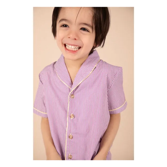 Chemise Paco Rayée | Violet
