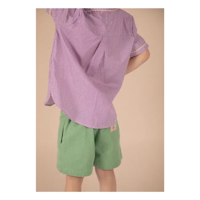 Chemise Paco Rayée | Violet