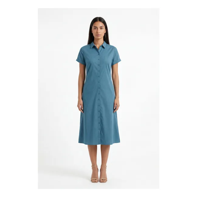 Tampa Cotton Dress | Indigo
