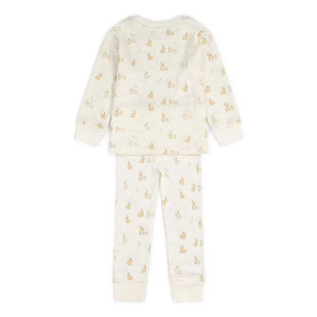 Pyjama Lapins Coton Bio | Ecru