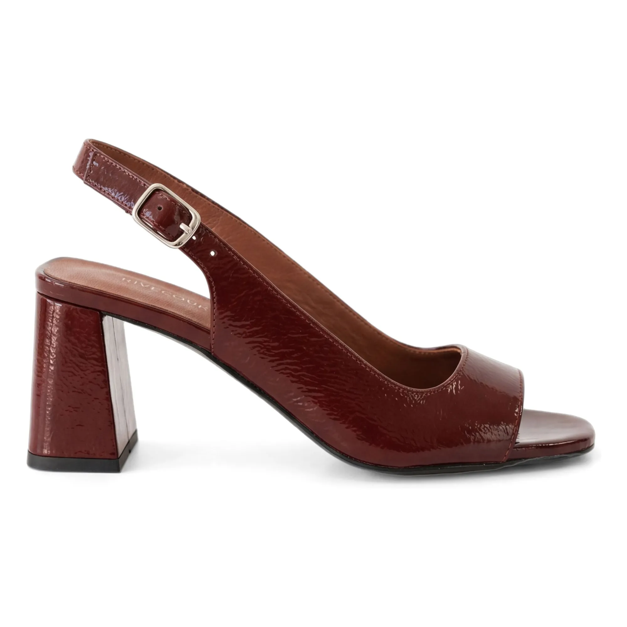 Rivecour Cognac Sandals N°674 Patent Leather
