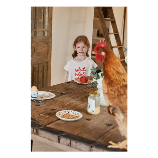 Camiseta Soleil de algodón orgánico | Crema