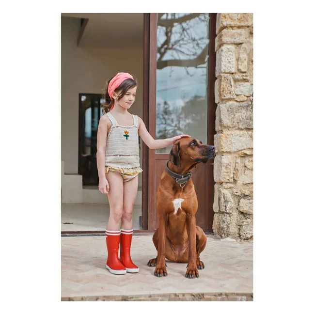 Top Crochet Cerises | Crème