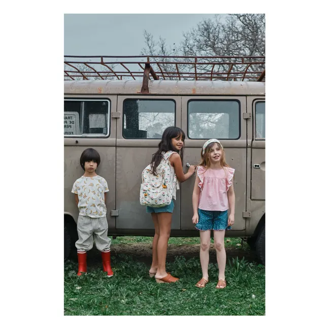 Pantalon Rayé | Naturel