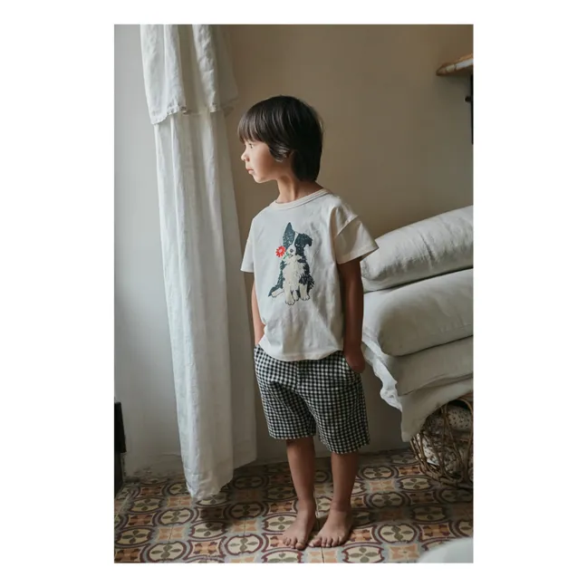 T-shirt Chien Coton Bio | Crème