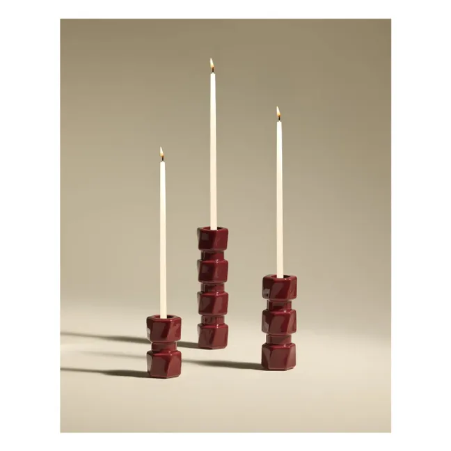 Colonna candlestick | Carmine red