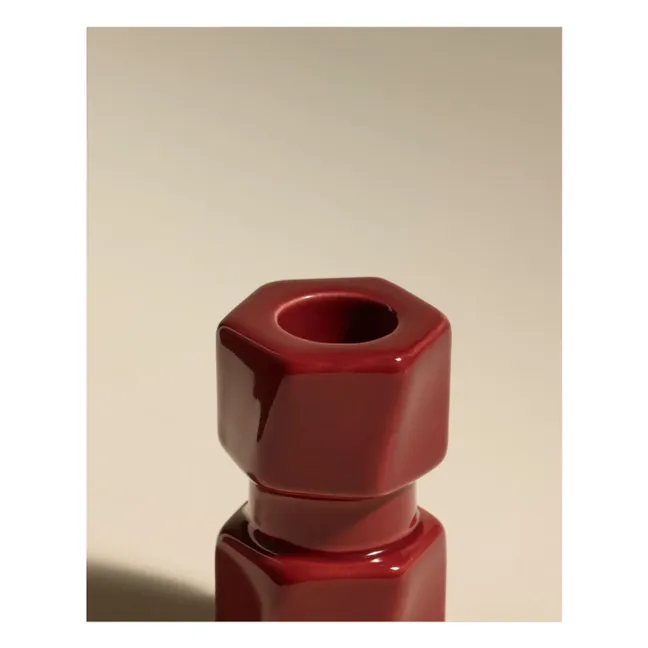 Colonna candlestick | Carmine red