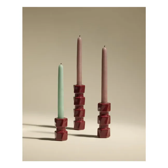 Colonna candlestick | Carmine red