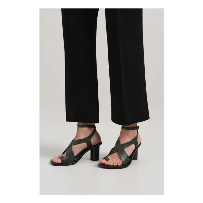 Sandalias Lulu | Verde Oscuro