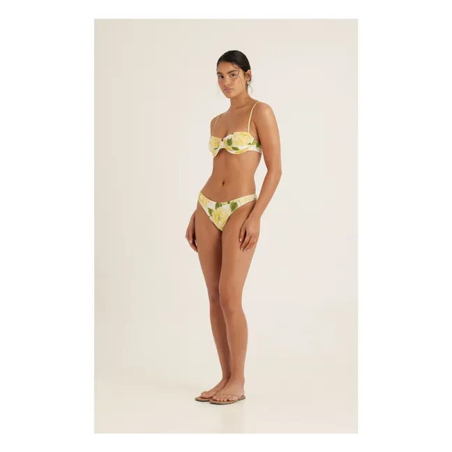 Haut de Maillot Balconnet Ruched Holiday | Jaune