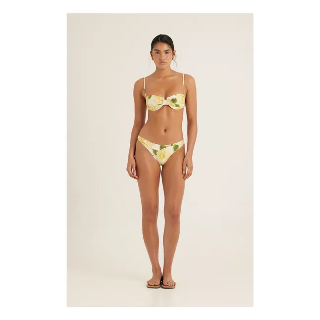 Haut de Maillot Balconnet Ruched Holiday | Jaune