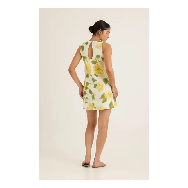 Linen Shift Dress | Yellow