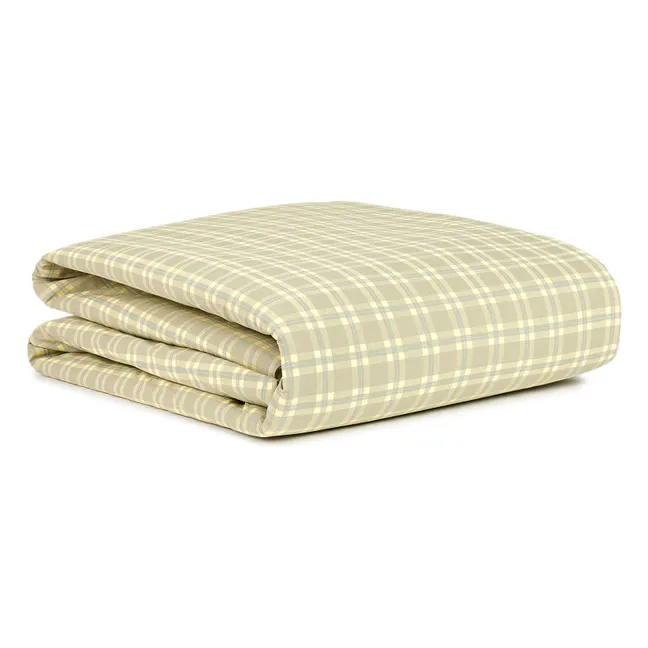 Housse de couette Sheldon Squares | Vert