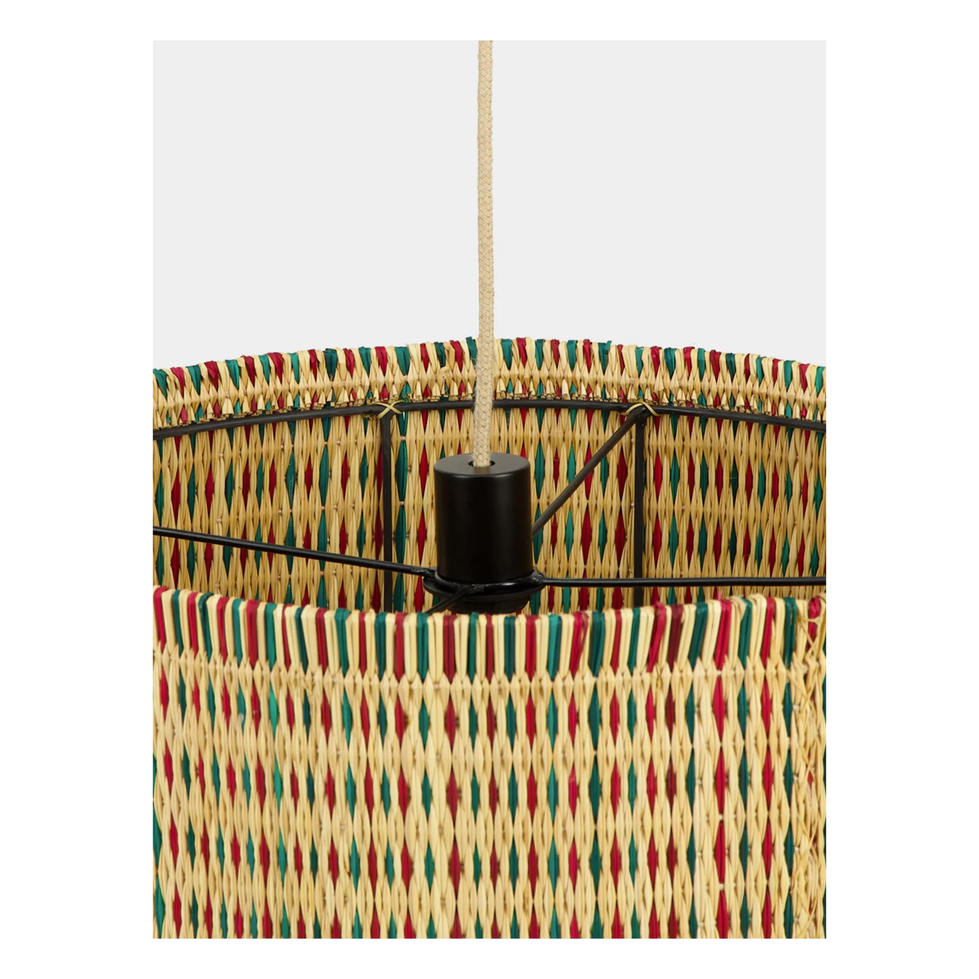 Suspension en osier tressé Coruche | Vert- Image produit n°5
