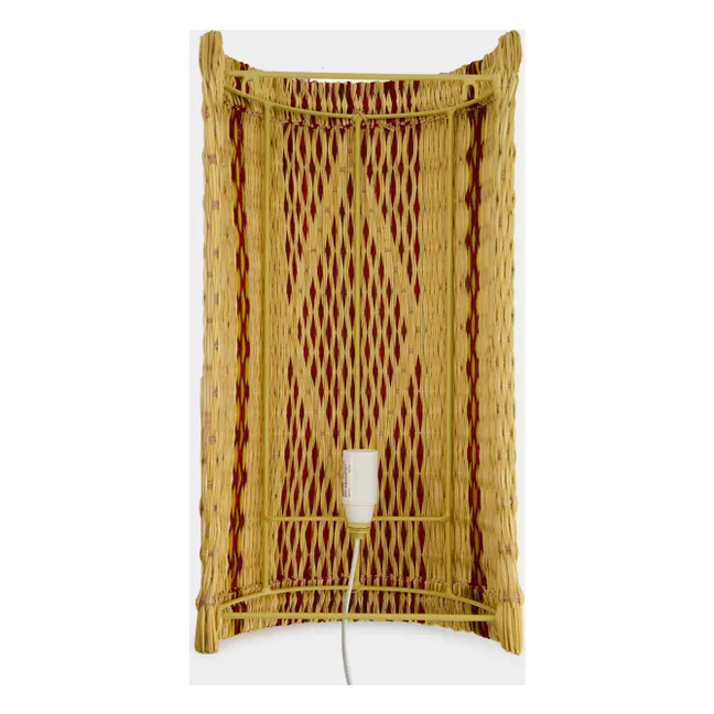 Coruche wicker wall lamp