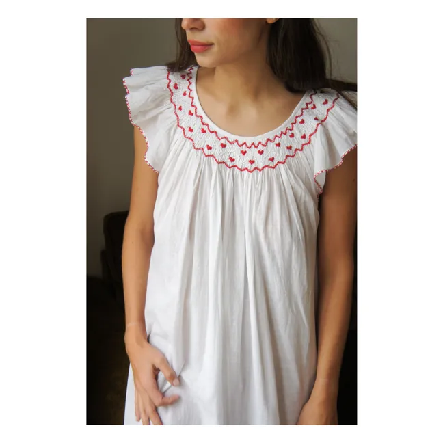 Robe de Nuit Broderies Dona | Rouge