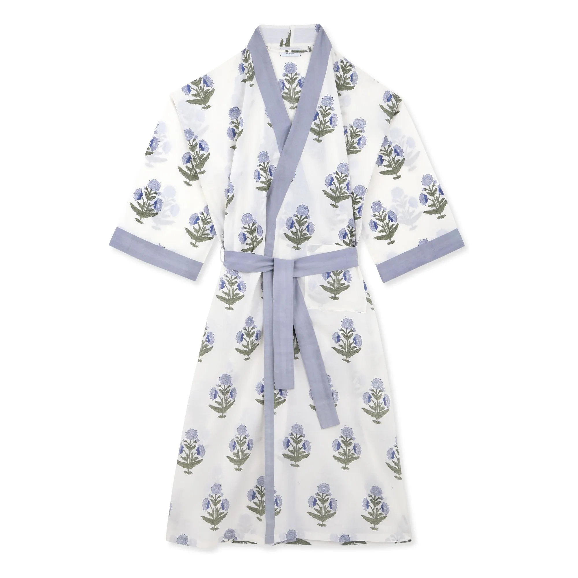 Scarlette Ateliers White Clark Poppy Print Kimono